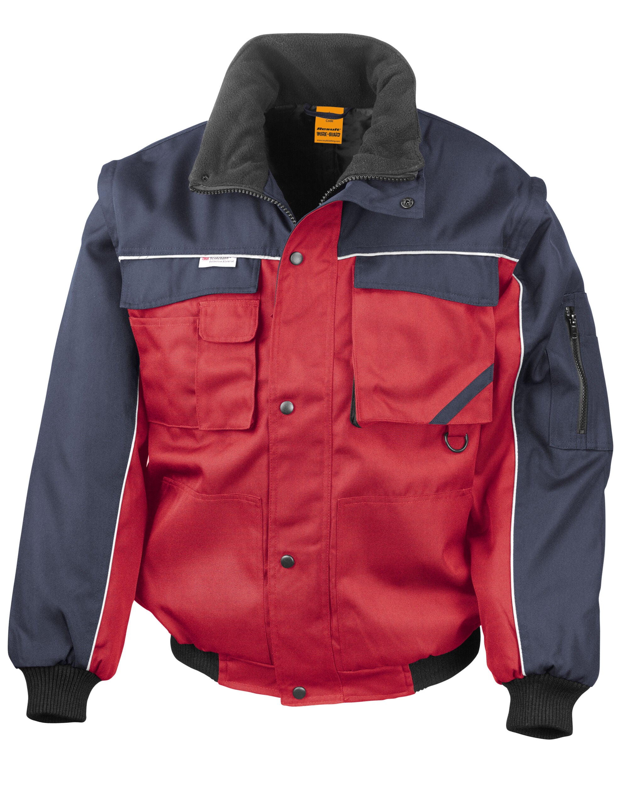 WORK-GUARD by Result Zip Sleeve Heavy Duty Jacket - R71X - Image 4